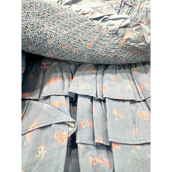 LoveShackFancy Blue Ruffle Mini Dress - Picture 9 of 10